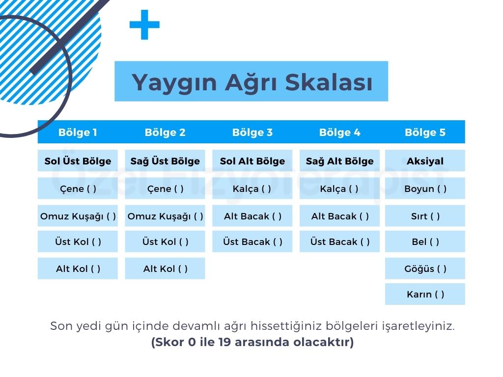 fibromiyalji yaygın ağrı skalası