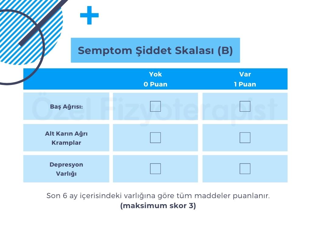 Fibromiyalji semptom şiddet skalası 2